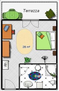 Plán poschodí v ubytovaní Mini Hotel