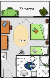 Plán poschodí v ubytovaní Mini Hotel
