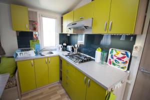 Kuchyňa alebo kuchynka v ubytovaní Mobile Home