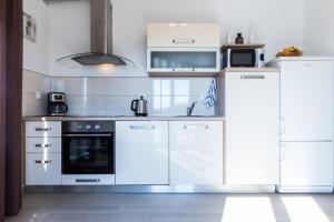 Kuchyň nebo kuchyňský kout v ubytování Apartment Marko