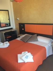 Postel nebo postele na pokoji v ubytování Hotel Belvedere Spiaggia