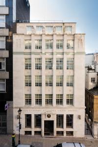 an old building on the corner of a city street at No.8 Waterloo Street in Birmingham