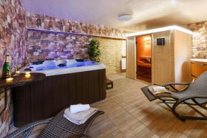 Predel za sedenje v nastanitvi Wellness Apartmány Andrea