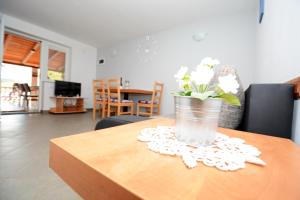 Kuchyň nebo kuchyňský kout v ubytování Apartments Katarina