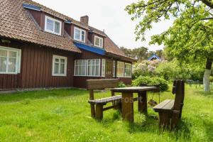 Zahrada ubytování Apartamentai Emilija
