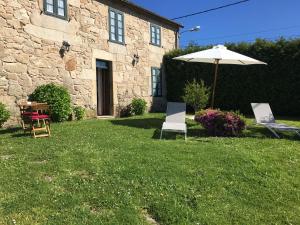 Ein Garten an der Unterkunft A Casa da Meixida