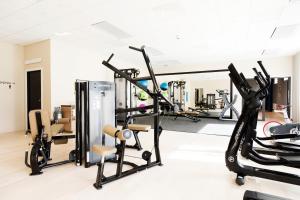 Fitness centrum a/nebo fitness zařízení v ubytování Elite Hotel Academia