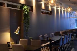 Χώρος καθιστικού στο Home Hotel Kompaniet