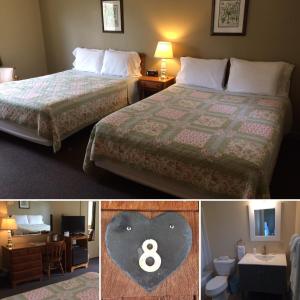מיטה או מיטות בחדר ב-Aerie Inn of Vermont
