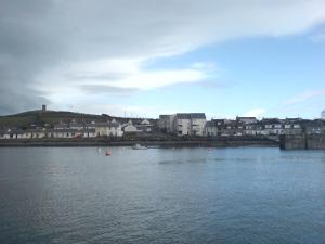a large body of water with buildings and houses at Apartment 2 The Waterfront in Portaferry