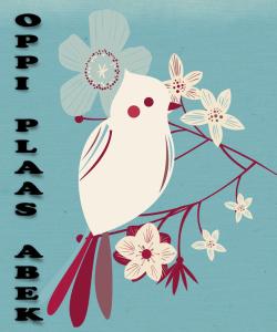 哈玆維尤的住宿－奧皮帕拉斯酒店，一只白鸟,坐在枝子上,花