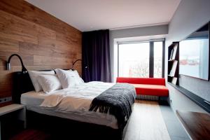 A bed or beds in a room at ION City Hotel, Reykjavik, a Member of Design Hotels