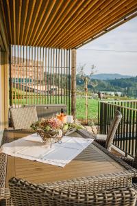 Balkón nebo terasa v ubytování Wohnen im Wein