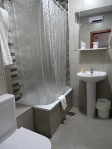 A bathroom at Hostal Argentina