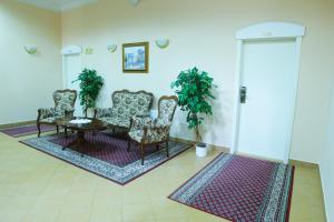 Istumisnurk majutusasutuses Hotel Pavlov