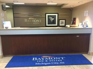 The lobby or reception area at Baymont by Wyndham Michigan City