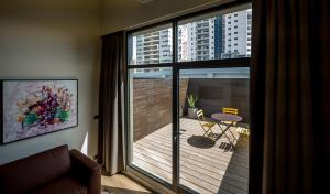 Balkón nebo terasa v ubytování La Cappella Business Boutique Hotel