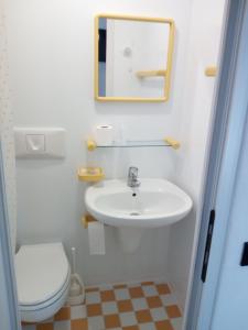 Koupelna v ubytování Albergo Al Pino