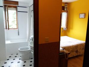 Koupelna v ubytování Pension Monteverde