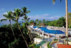 a view of the pool at the resort at Bahia Principe Grand Cayacoa in Santa Bárbara de Samaná