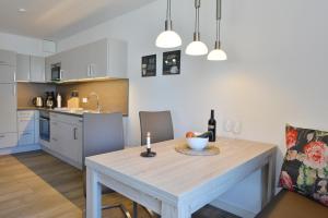 Kuchyň nebo kuchyňský kout v ubytování Ferienwohnung Sonnenschein