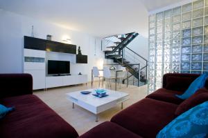 TV a/nebo společenská místnost v ubytování Casa Paradise