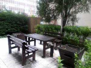Vonkajšia záhrada v ubytovaní Apartments Leslie