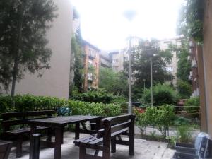 Vonkajšia záhrada v ubytovaní Apartments Leslie