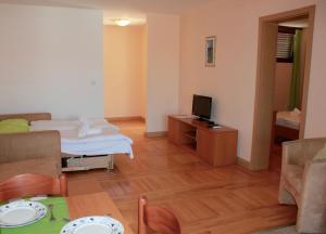 TV a/nebo společenská místnost v ubytování Apartments Unija Duga Uvala