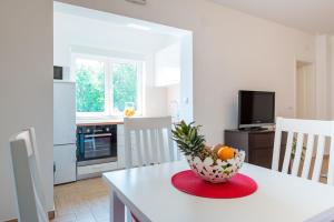 Kuchyň nebo kuchyňský kout v ubytování Apartments Windrose