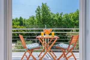 Balkón nebo terasa v ubytování Apartments Windrose