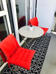 Posezení v ubytování City Centre Georgian Apartment