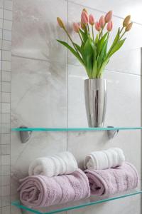 Kúpeľňa v ubytovaní Modern Apartman Pjero + 31 fotografií