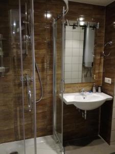 Een badkamer bij Jūrkalnes apartamenti
