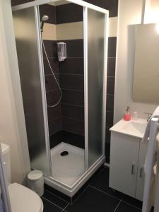 Ванная комната в Hotel Belvue