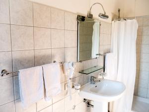 Koupelna v ubytování Hotel Albergo Ristorante Il Ciclope