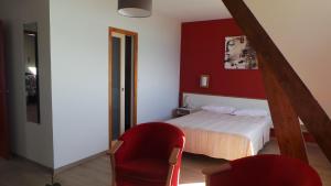 Postel nebo postele na pokoji v ubytování Le Relais de la Pointe du Van