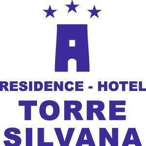 a sign that reads residence hotel shuttleanan with the us flag at Residence Hotel Torresilvana in Vieste