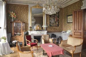 Posezení v ubytování Chateau des poteries