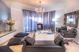 Area soggiorno di Champagne suites