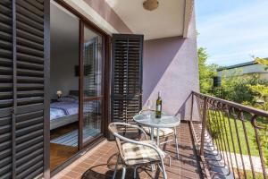 Balkón nebo terasa v ubytování Apartments Oskar
