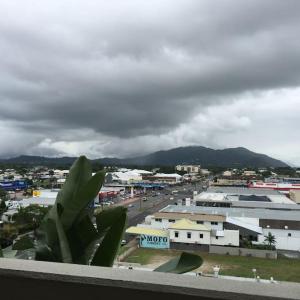 a view of a city with a parking lot at Luxury Apartment in Cairns City in Cairns