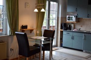 Kuchyň nebo kuchyňský kout v ubytování Apartmenthaus - Haus am Schultal,