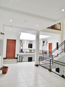 a view of the lobby of a building at Hotel Palmeras de Elim in Matagalpa