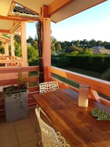 En balkon eller terrasse på Apartment Cap Larros