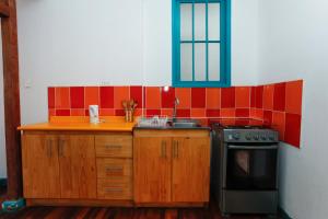 Eldhús eða eldhúskrókur á Casa Violeta Limón