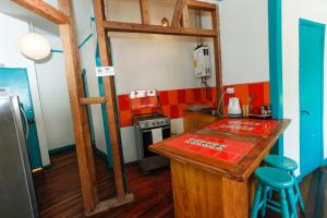Eldhús eða eldhúskrókur á Casa Violeta Limón