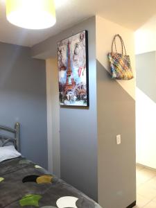 Postel nebo postele na pokoji v ubytování B&B México Roma Norte