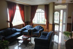 Posezení v ubytování Hostal Mirador de Otavalo