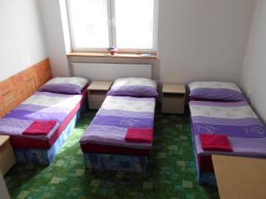 Postel nebo postele na pokoji v ubytování Penzion Apartmány Zlín + 28 fotografií